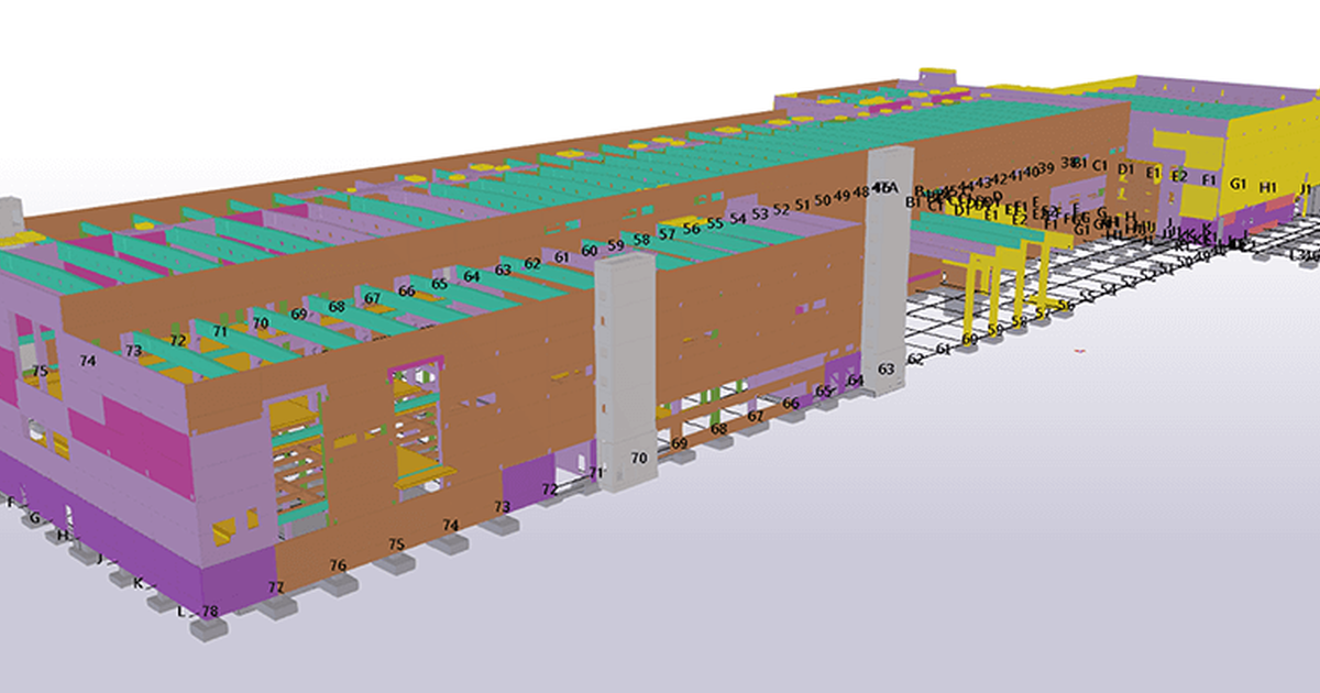 Neubau Papierfabrik Papiermaschine 5 PM5 Tekla